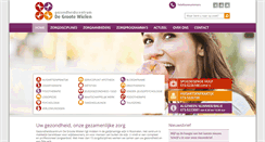 Desktop Screenshot of gezondheidscentrumdegrootewielen.nl